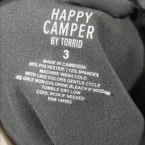 Torrid Grey Micro Fleece Happy Camper Hoodie 3XL - Picture 4 of 8